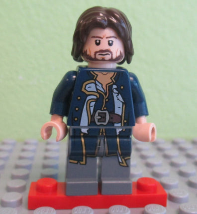 LEGO Minifigure-Admiral Norrington-Pirates of the Caribbean-POC005-Creative Brick Builders